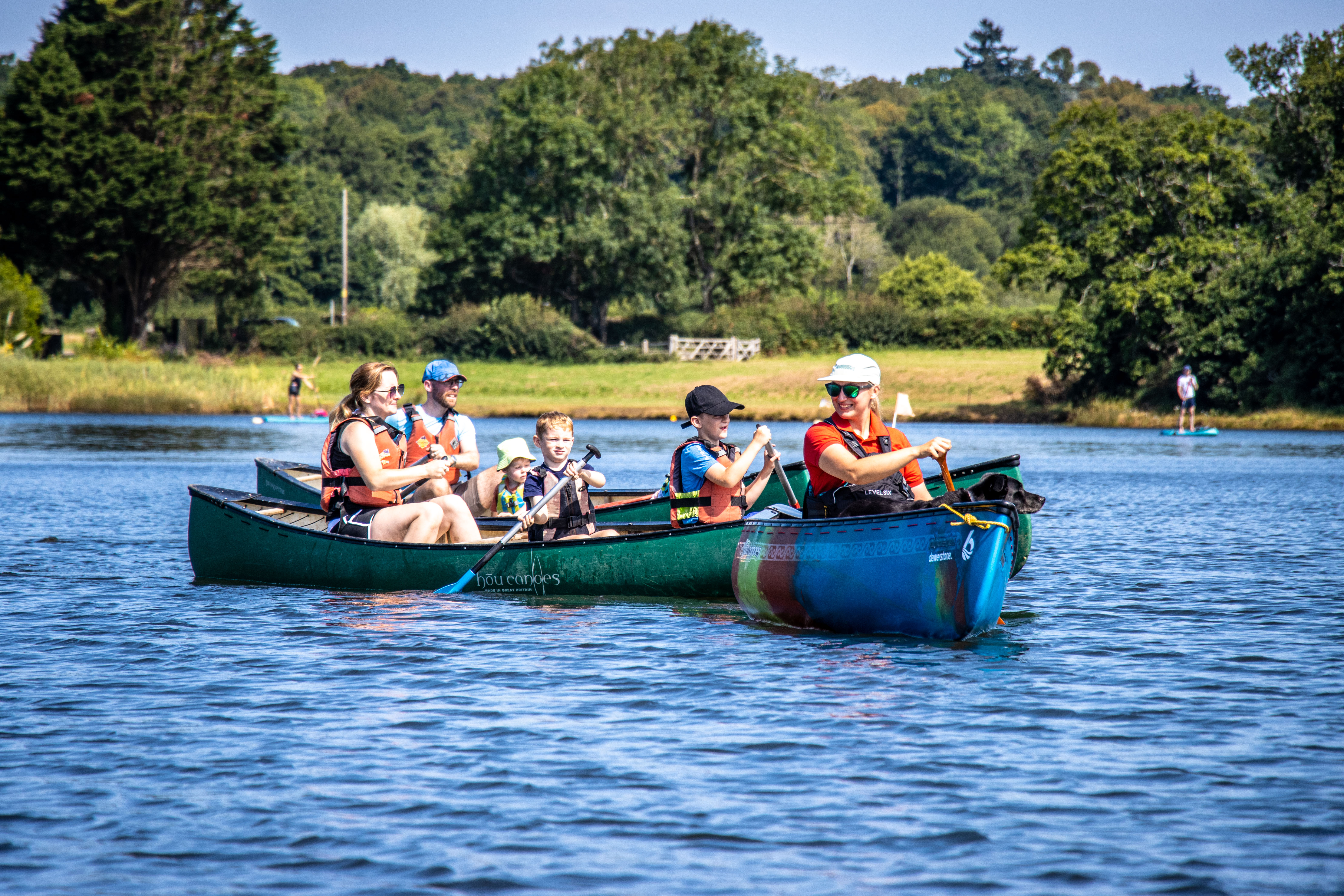 Family Canoeing on Beaulieu River